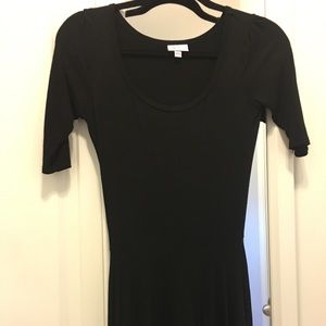 LuLaRoe xxs plain black Nicole dress
